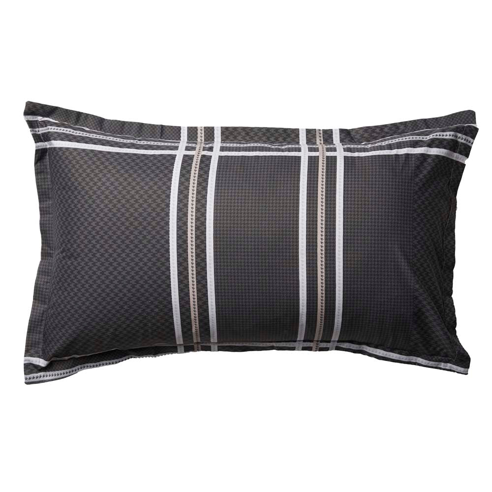 Premium Charlie Slate Quilt Cover Set - Super King Size (300x320cm) | 100% Cotton Luxury Bedding | Modern Farmhouse & Contemporary Bedroom Decor | Perfect for Master Bedrooms & Guest Rooms