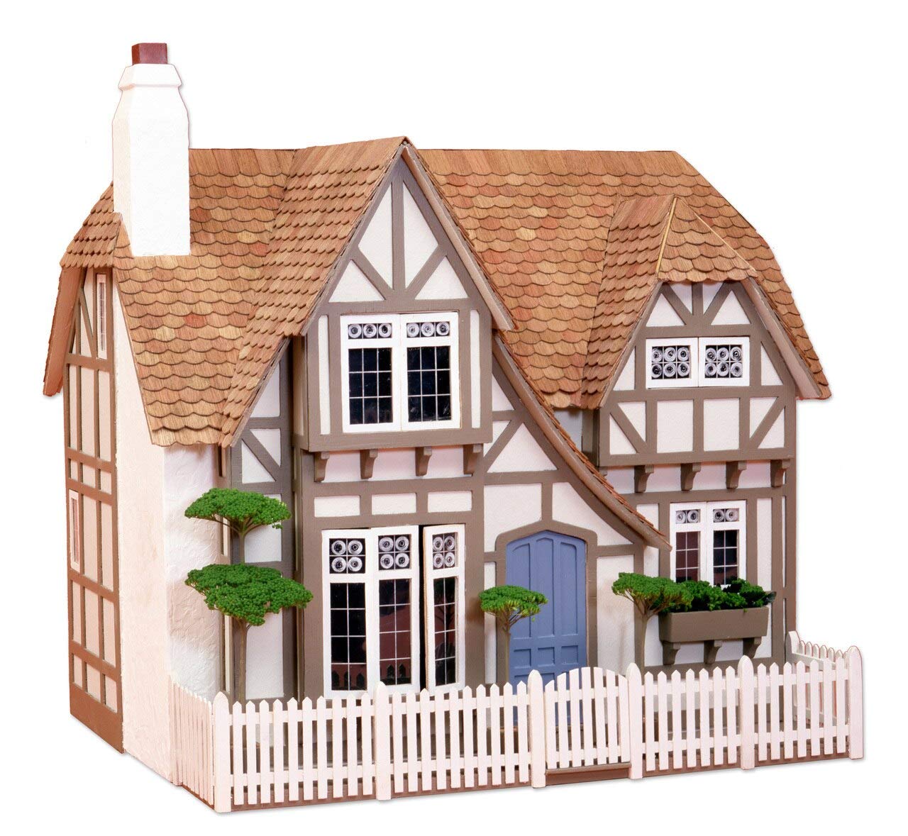 Greenleaf Glencroft Dollhouse Kit - 1 Inch Scale Miniature House Model for Collectors & Hobbyists - Perfect for Doll Display, Home Decor & DIY Craft Projects