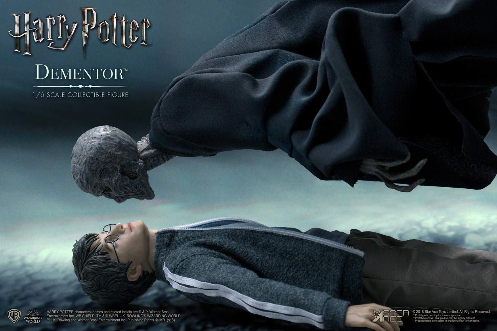 Star Ace Toys Harry Potter & The Prisoner of Azkaban: Dementor Deluxe 1:6 Scale Collectible Action Figure with Detailed Sculpt & Articulation (SA0066) - Perfect for Movie Fans, Display & Fantasy Collections