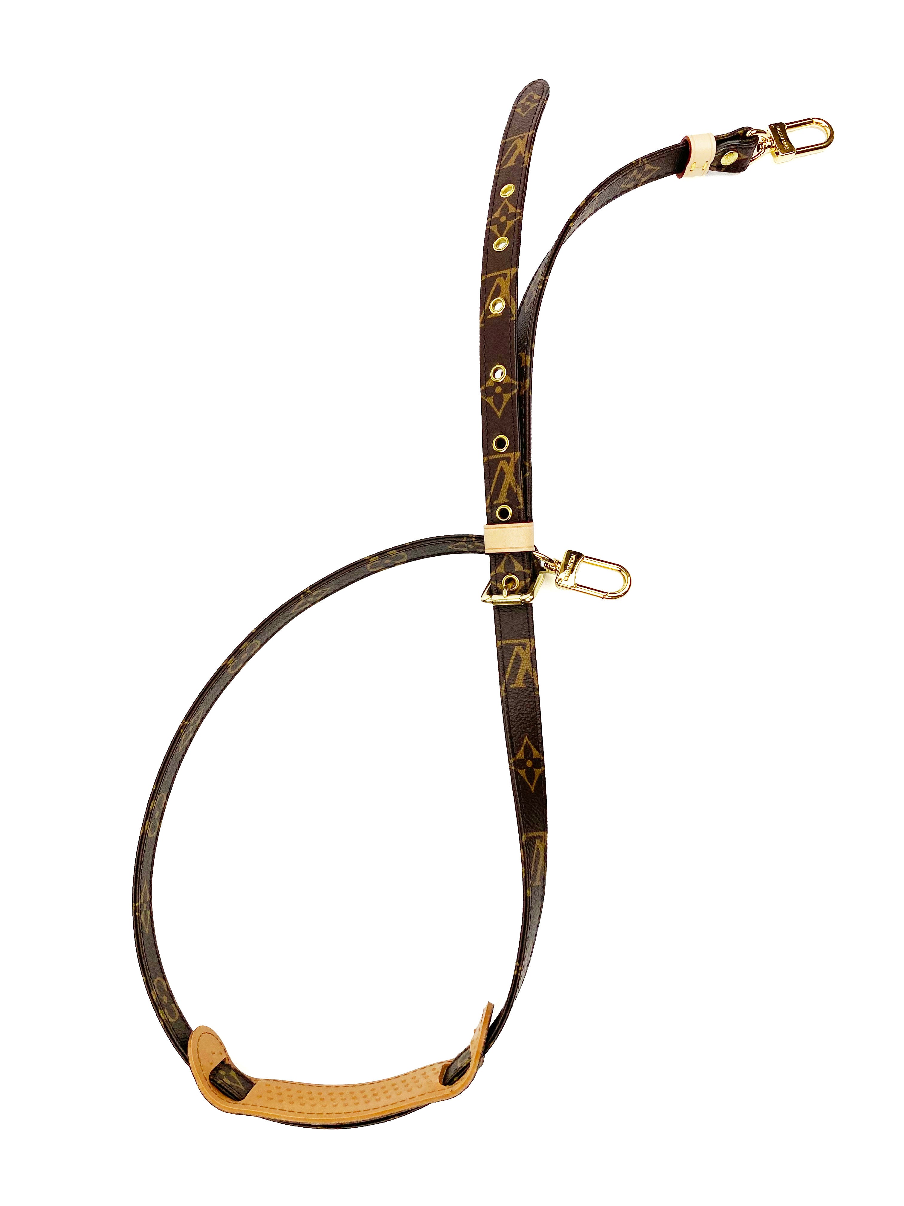 Louis Vuitton Monogram Strap - Genuine Leather Adjustable Shoulder Bag Strap for Handbags & Crossbody Bags | Perfect for Everyday Use, Travel & Fashion Accessories