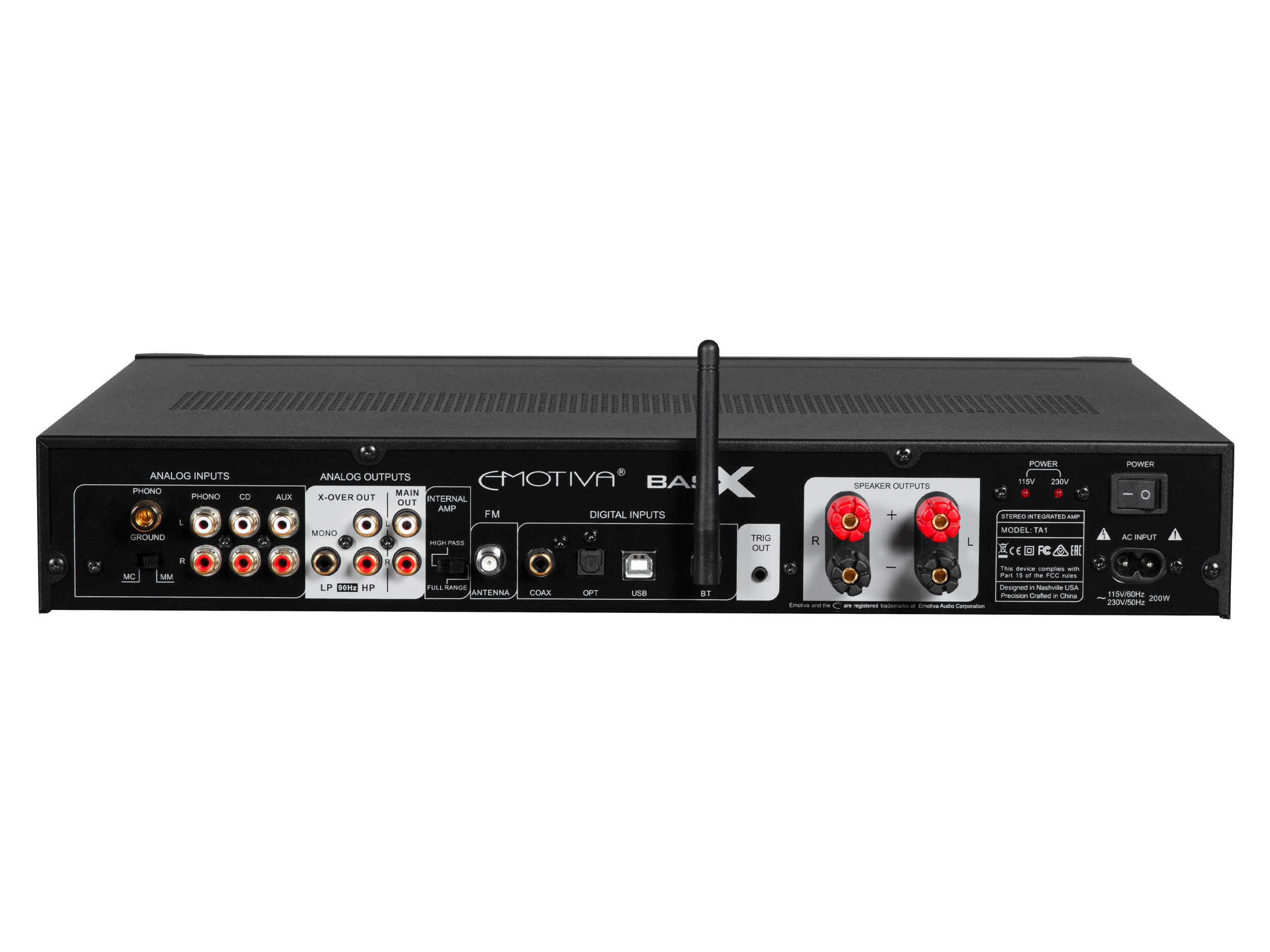 BasX TA1 High-Performance Stereo Preamp, DAC, and Tuner with Integrated Amplifier – Perfect for Home Audio Systems and Hi-Fi Listening