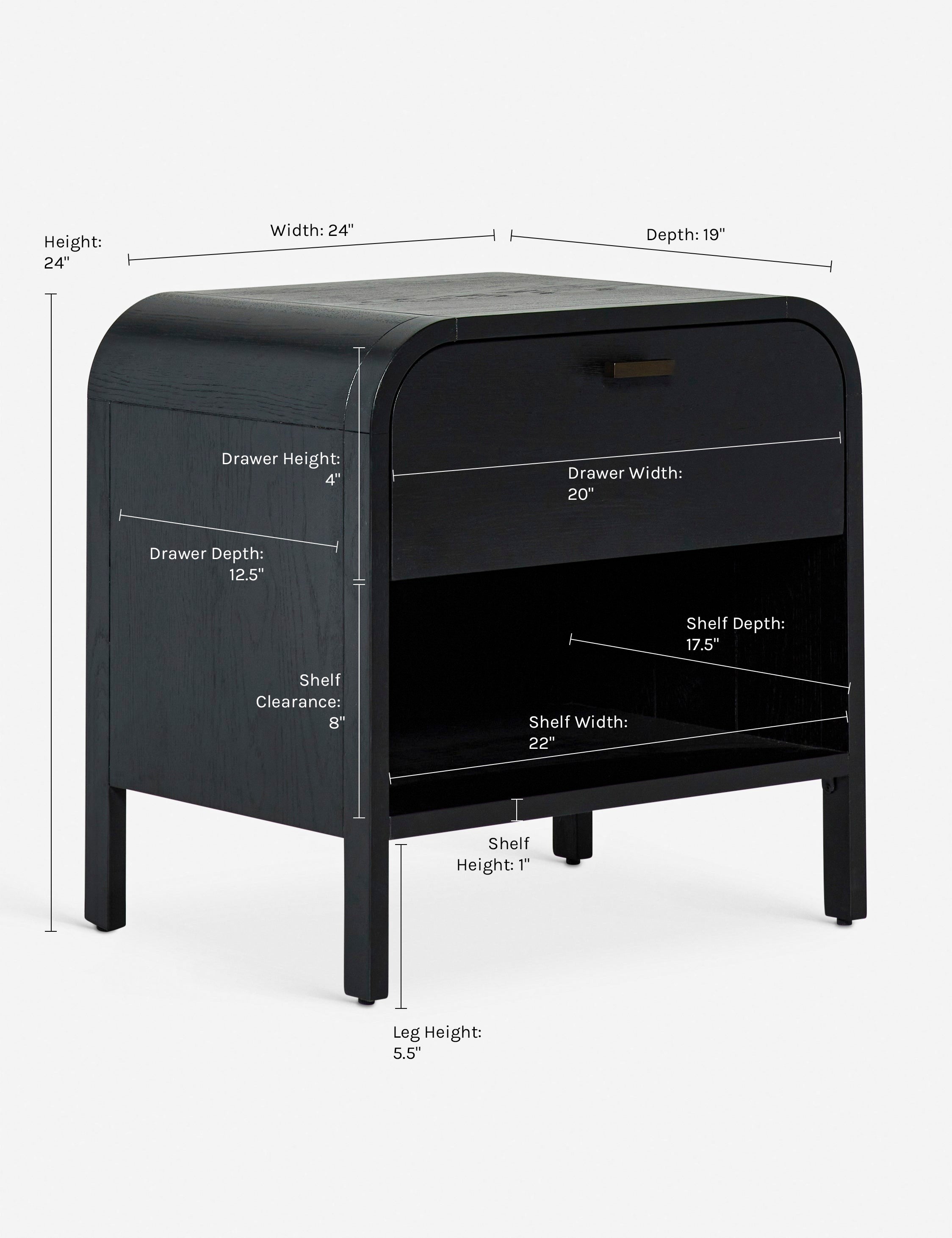 Modern Wooden Nightstand with 2 Drawers - Stylish Bedside Table for Bedroom, Living Room, or Dorm - Perfect for Storing Books, Lamps, and Bedroom Essentials