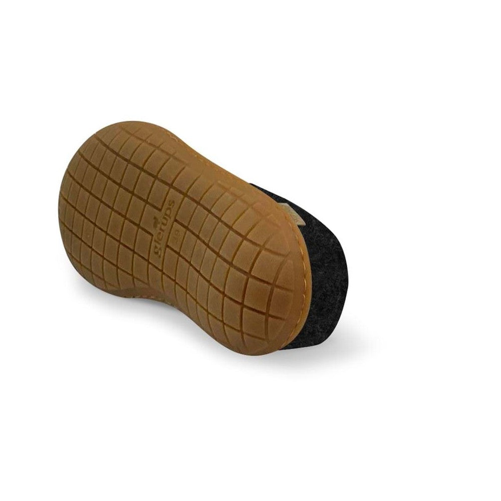 Glerups Unisex Slip-On Shoes with Natural Rubber Sole - Comfortable Wool Slippers for Indoor and Outdoor Use at Home or Office