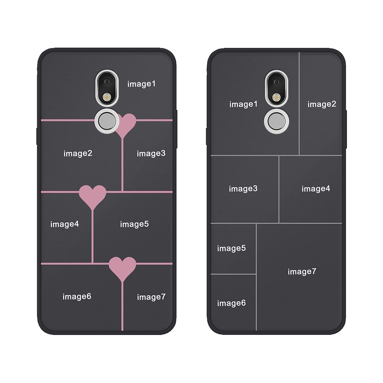 Custom LG Stylo 5 Phone Case - Personalized Multi-Photo Collage Design - Matte Black Hard Cover for Birthday, Christmas & Valentine's Gifts - Perfect for Her & Him - Ideal for Everyday Protection & Special Occasions
