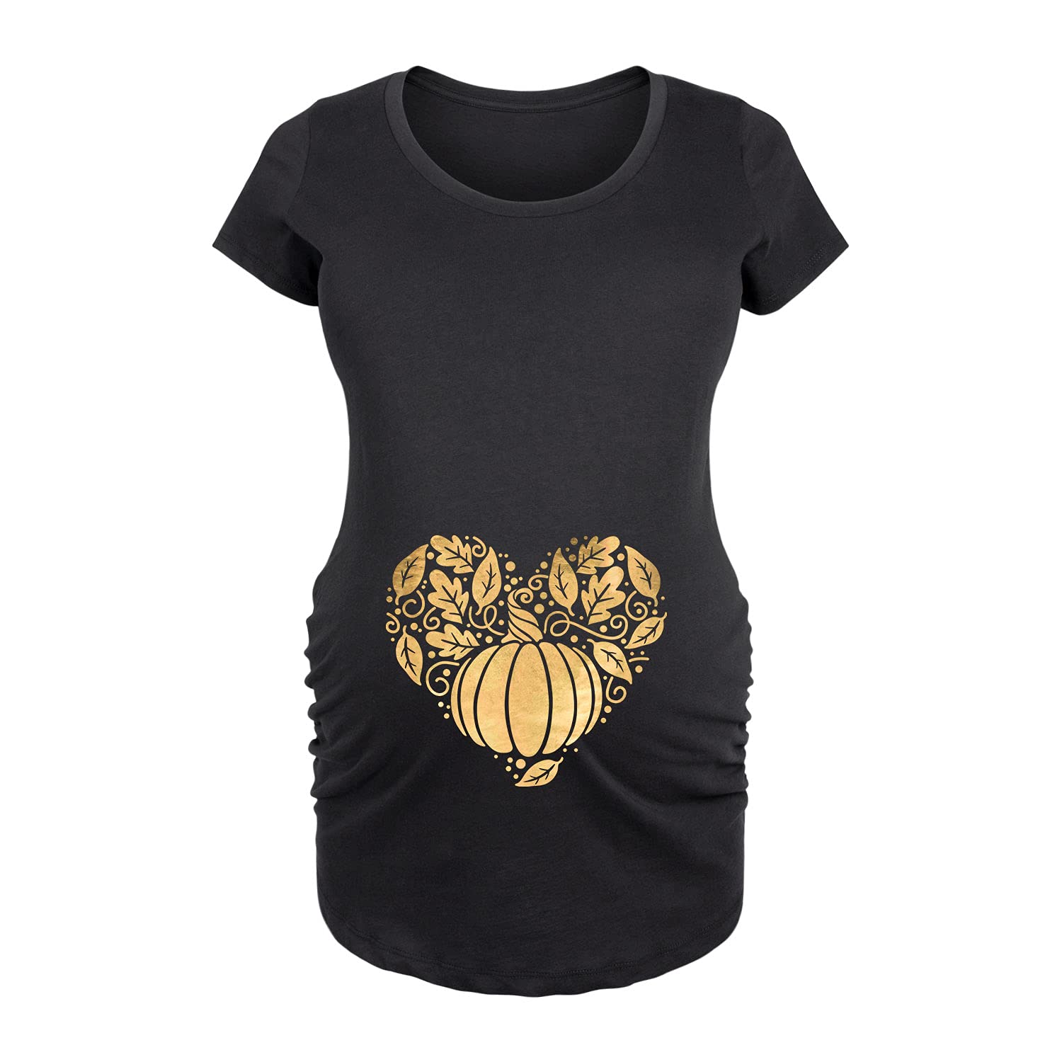 Bloom Maternity Fall Love Scoop Neck Maternity T-Shirt - Soft Pregnancy Tee for Everyday Comfort | Perfect for Casual Wear, Baby Showers & Maternity Photos