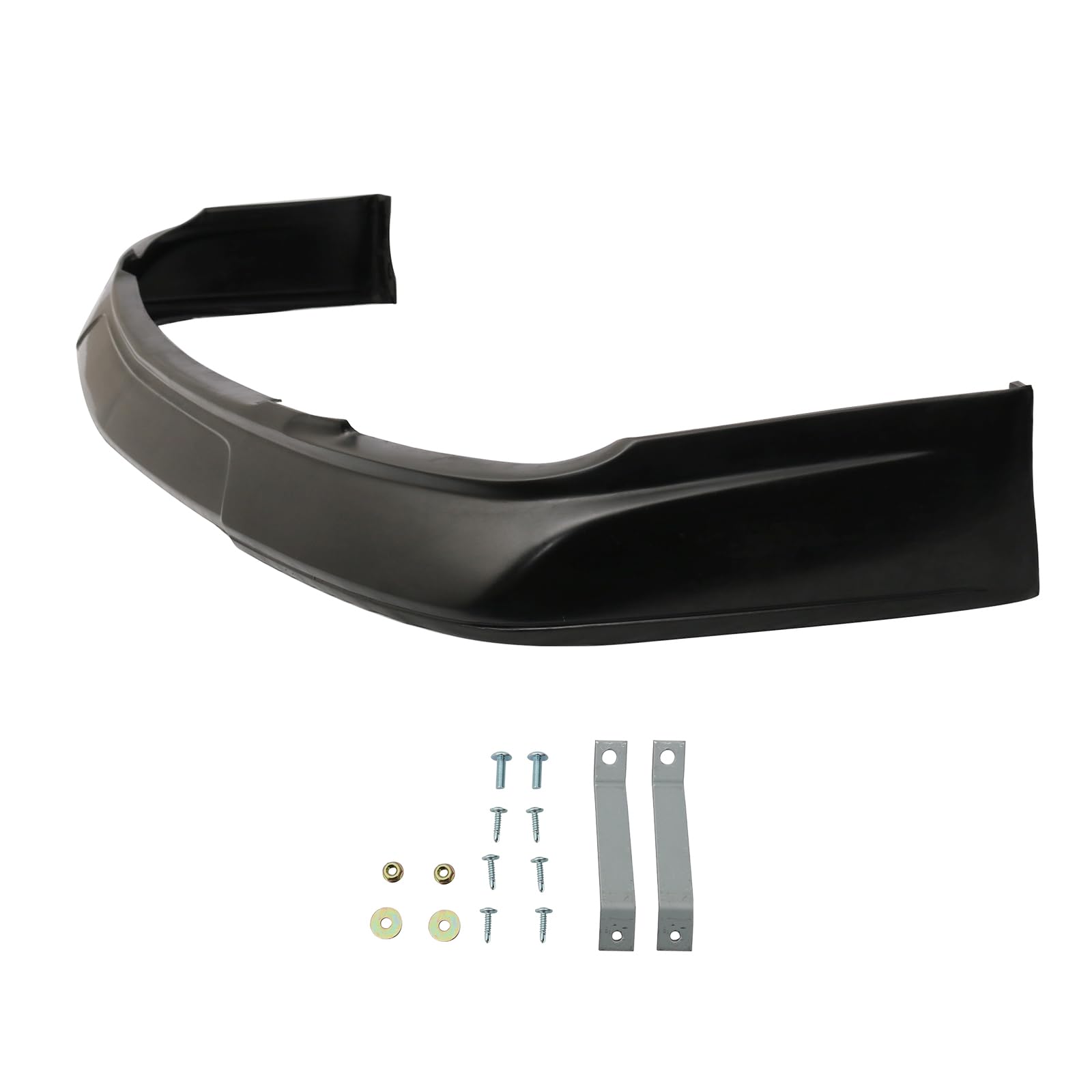 IKON MOTORSPORTS VIP Style PU Black Front Bumper Lip Spoiler Splitter for 2002-2003 Toyota Camry - Aggressive Styling Upgrade for Street Racing & Car Shows