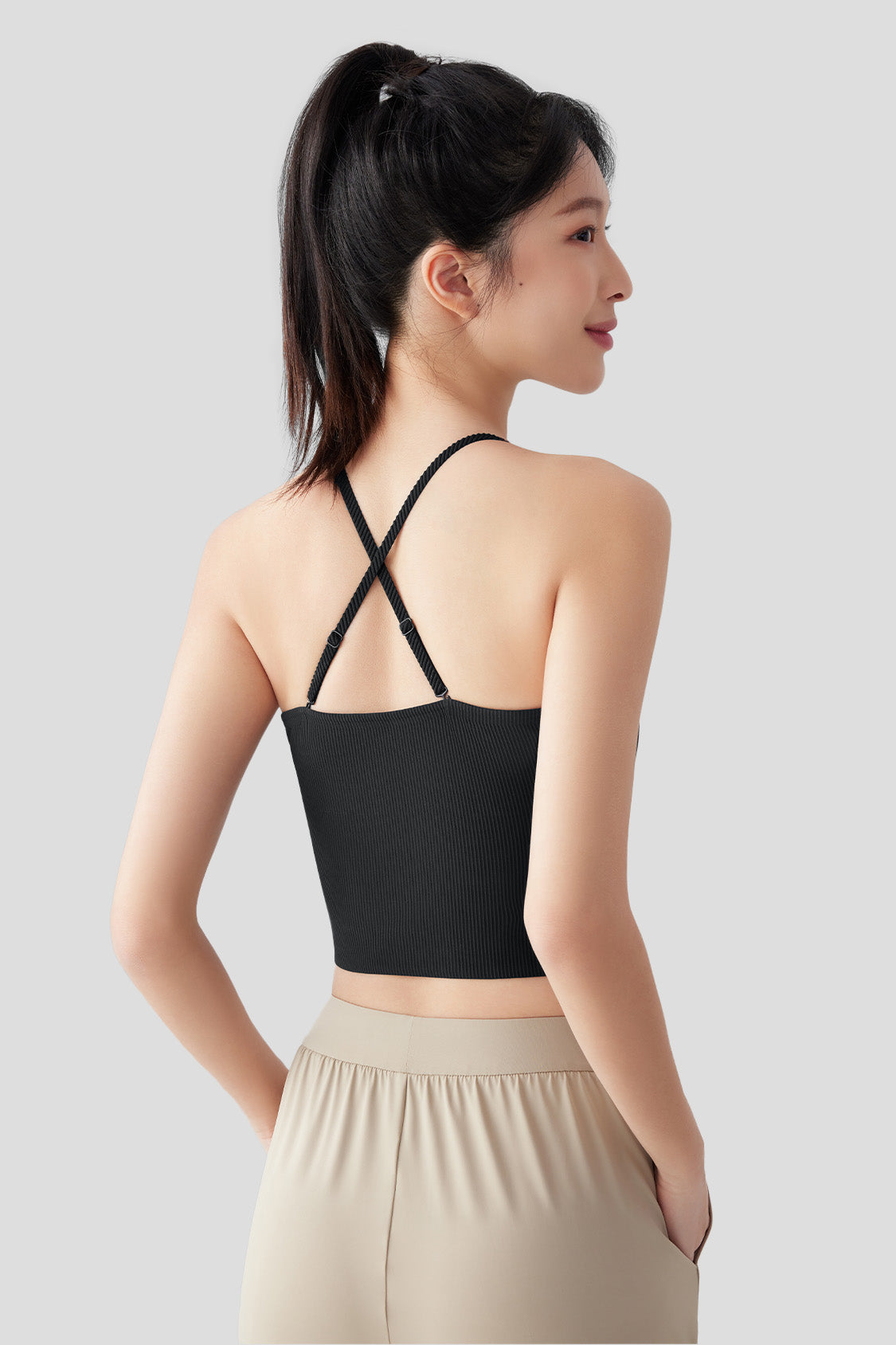 Corib Women's Strapless Bralette Tank Top - UPF 50+ Sun Protection - Comfortable Seamless Yoga Bra for Summer, Beach & Active Wear