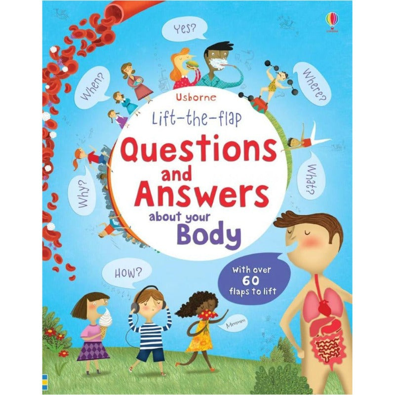 Interactive Lift-the-Flap Book: Questions & Answers About the Human Body for Kids | Fun Learning Tool for Home & Classroom Education