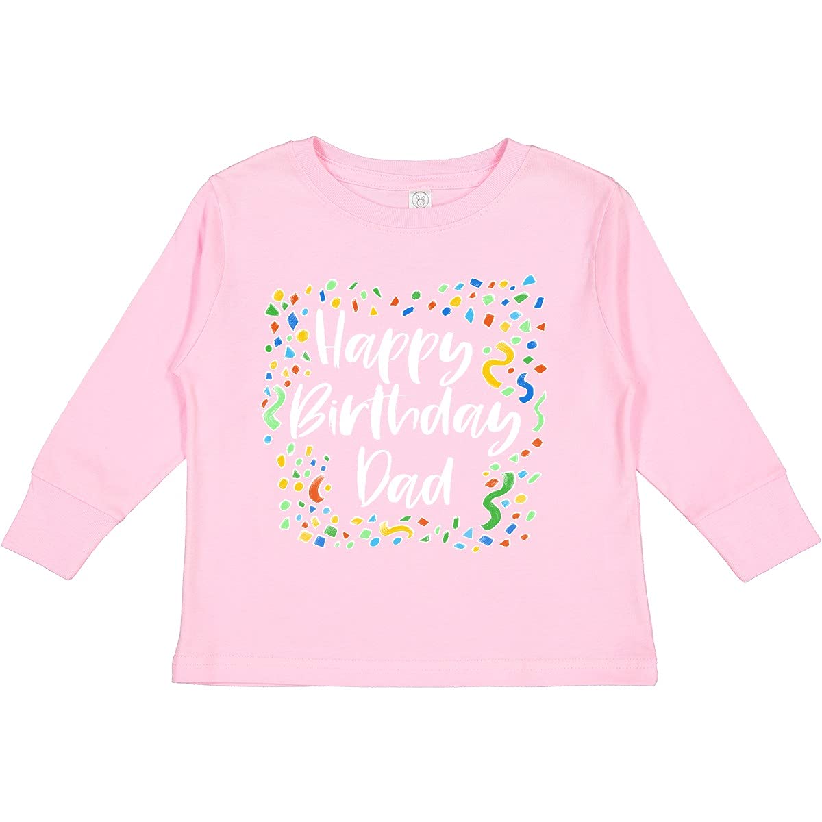 Inktastic Happy Birthday Dad Toddler Long Sleeve T-Shirt - Cute Birthday Outfit for Baby Boys & Girls - Perfect for Parties, Photos & Special Celebrations