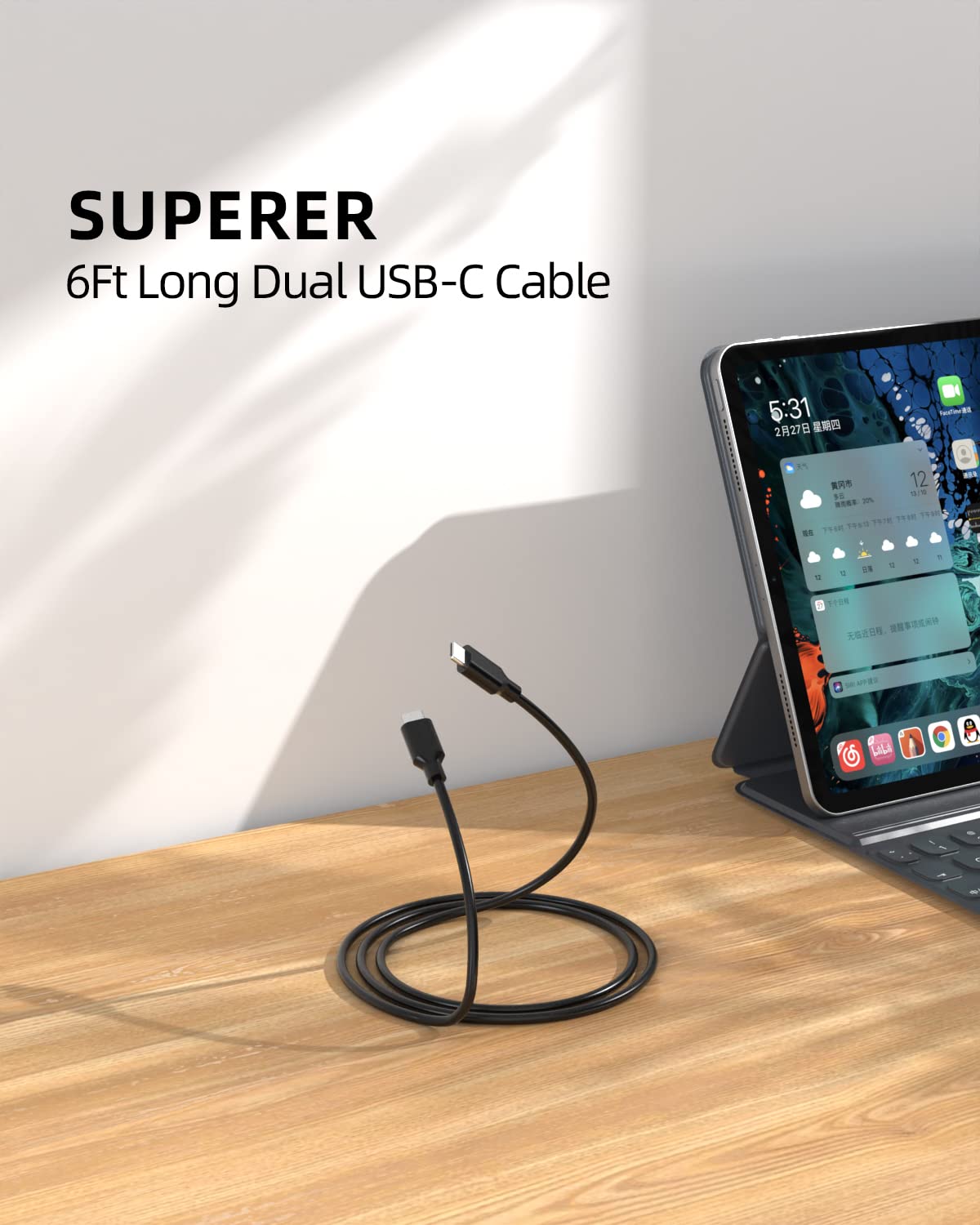 30W 25W USB C Fast Wall Charger with 6FT C to C Cable - Compatible with Samsung Galaxy Z Fold 5/4/3/2, Z Flip 5/4/3, Galaxy S24, A15 5G - PD Charging for Home, Office & Travel