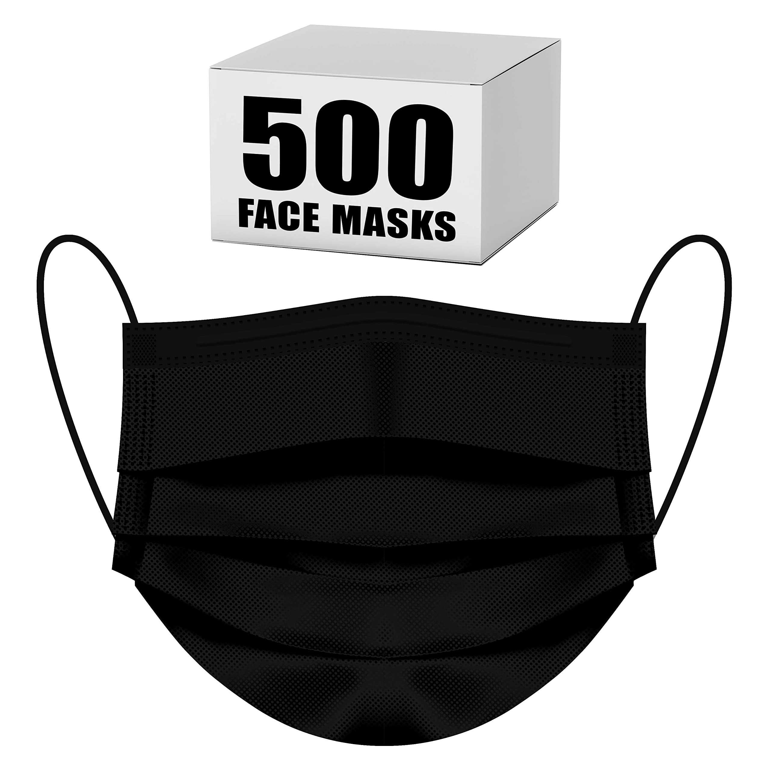 Bulk Disposable Face Masks - 50/100/200 Pack, 3-Ply Protective Masks for Adults & Kids - Soft & Breathable for Daily Use, Travel, Work, School, and Public Safety