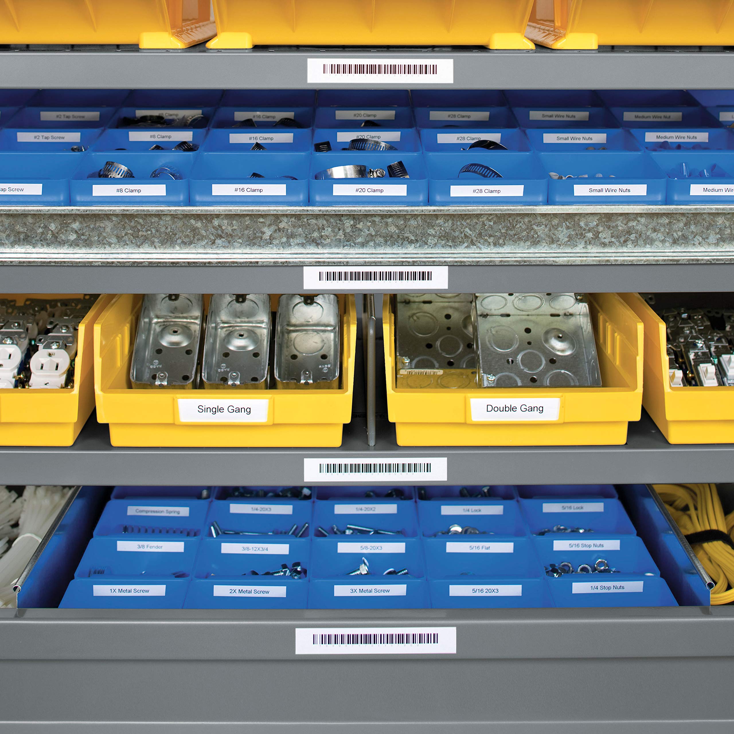 DYMO Rhino 5200 Industrial Label Maker with Carry Case - Heavy Duty Labeling Machine for Construction, Warehouse & Job Sites - Fast Printing with 2 Rolls Industrial Vinyl Labels - Perfect for Equipment ID, Safety Signs & Inventory Management