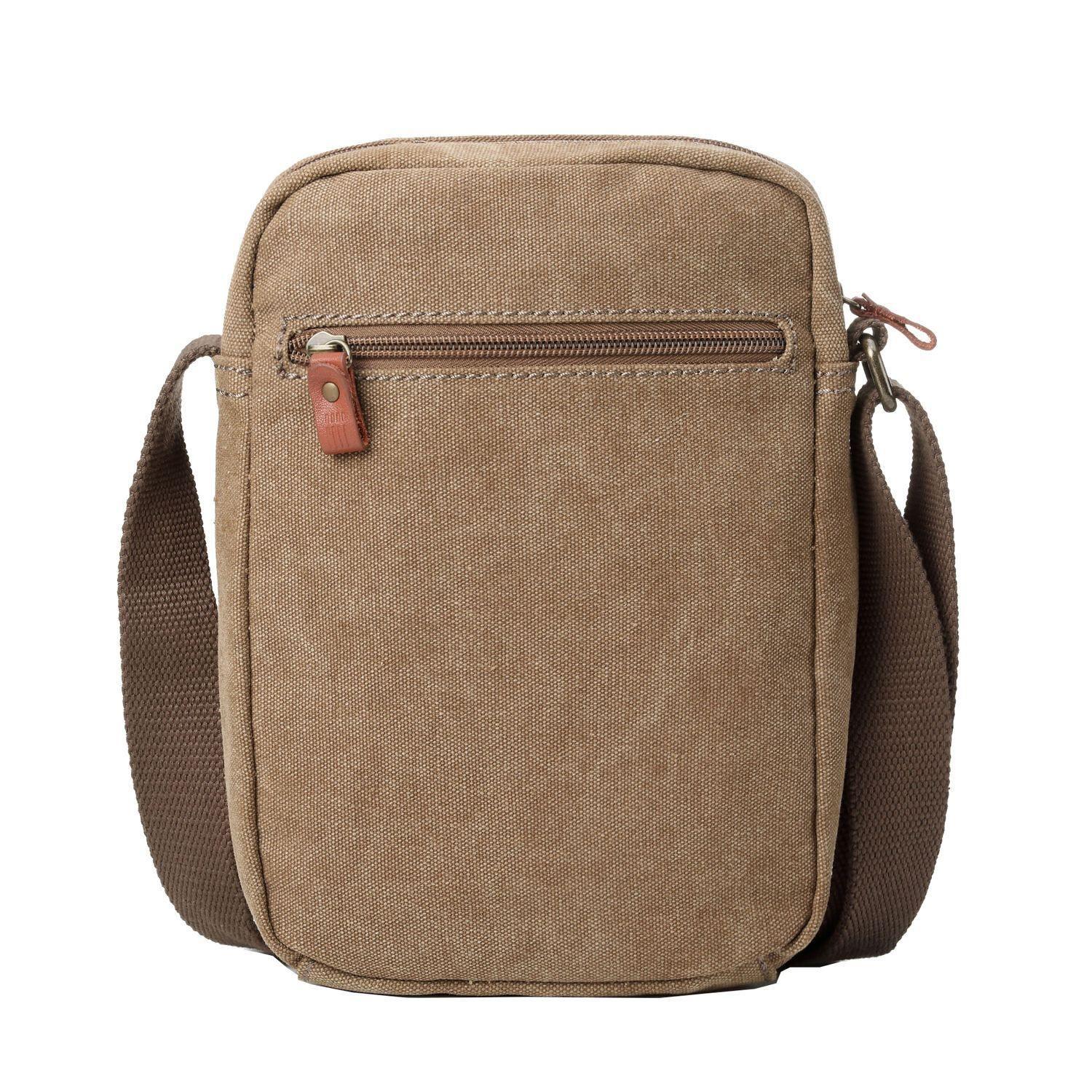 TRP0370 Troop London Classic Canvas Crossbody Bag for Men & Women - Stylish & Durable Everyday Shoulder Bag for Work, Travel & Casual Outings