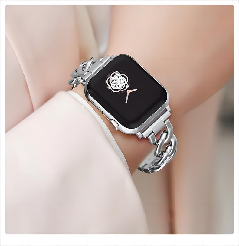 Kolgios 38mm 40mm 41mm 42mm 44mm 45mm 46mm Women's Fashion Smartwatch Bands Compatible with Apple Watch Series 10/9/8/7/6/SE/5/4 - Stylish Replacement Bracelet Strap for iWatch - Perfect Gift for Her - Ideal for Workouts, Office & Everyday Wear