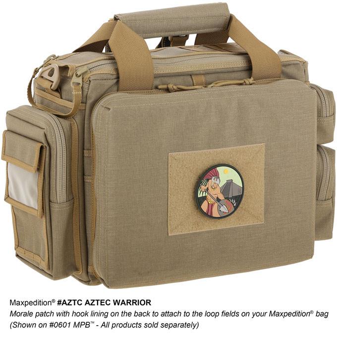 Aztec Warrior Velcro Patch - Hook and Loop Morale Patch for Military, Tactical Gear, Backpacks & Hats | Perfect for Outdoor Adventures, Cosplay & Collectors