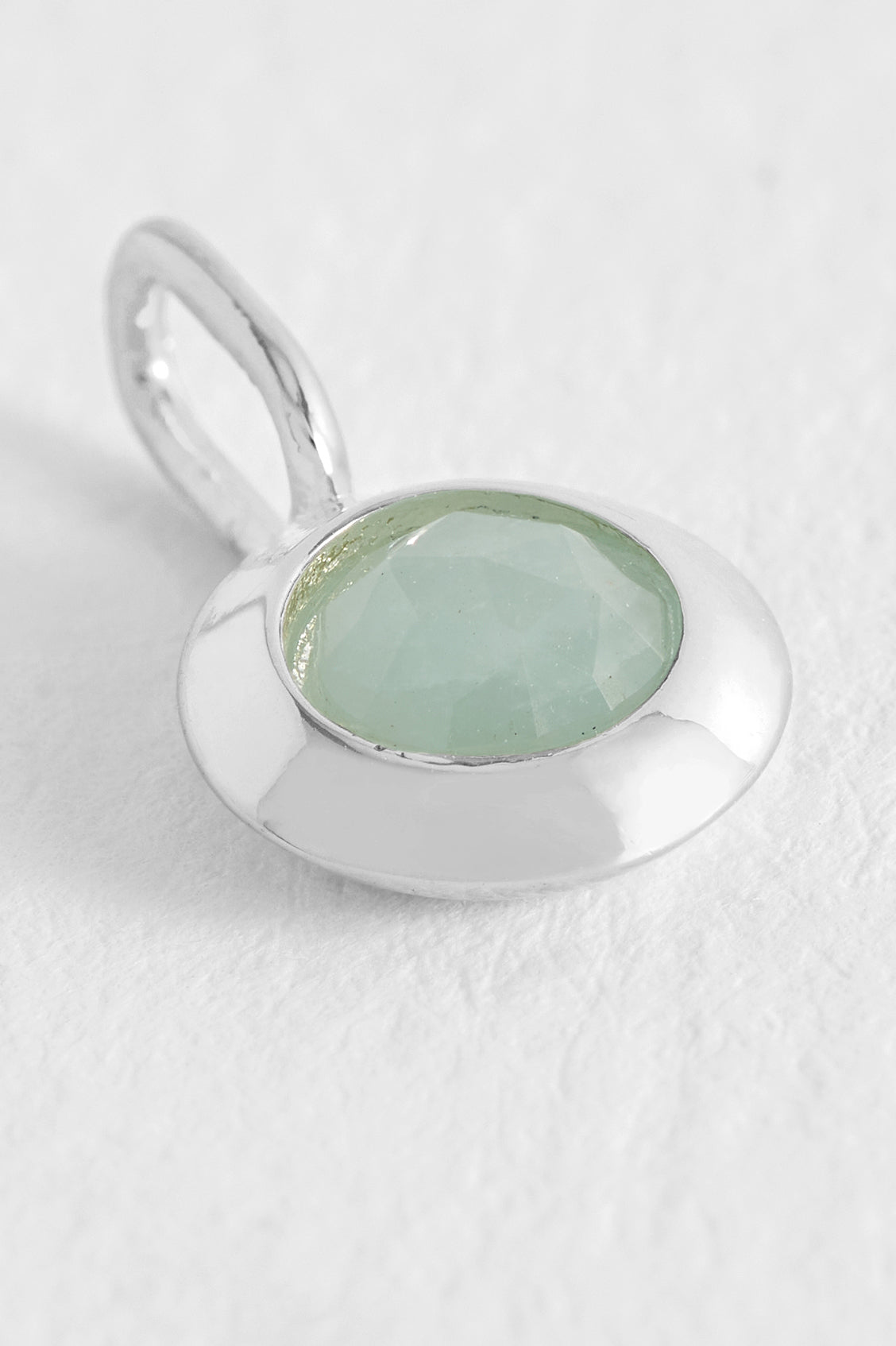 Aquamarine March Birthstone Charm - Elegant Sterling Silver Pendant for Necklace - Perfect Gift for Birthdays, Anniversaries & Special Occasions