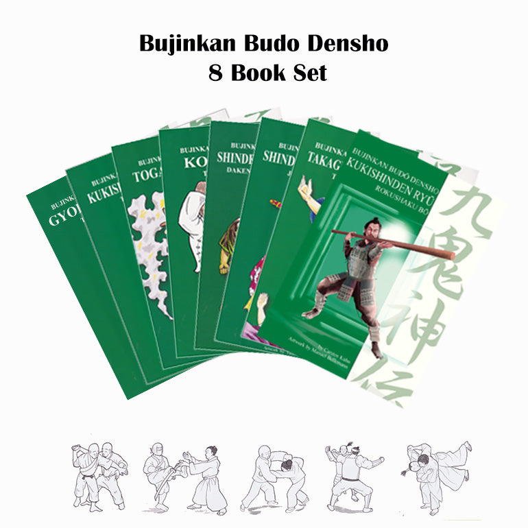 Bujinkan Budo Densho Complete 8 Book Set by Carsten Kuhn - Authentic Ninjutsu Training Manuals for Martial Arts Practitioners | Perfect for Self-Defense Learning & Japanese Martial Arts Study