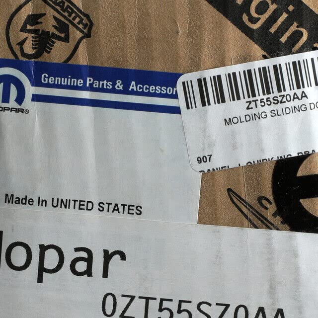 Mopar Sliding Door Molding - OEM Replacement Part for Dodge Chrysler Jeep Ram Vehicles - Perfect for Home Garage & Auto Repair Shops