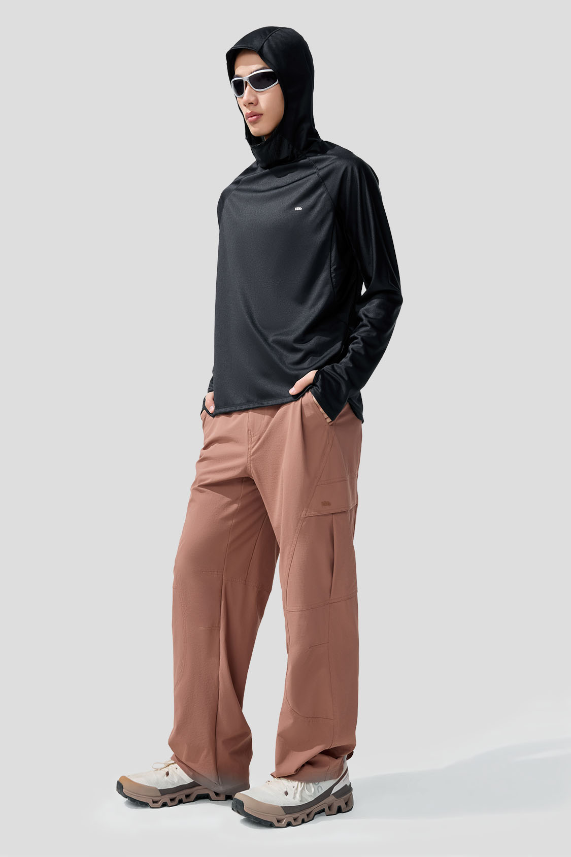 Breeze Men's Lightweight Breathable Sun Protection Base Layer UPF 50+ for Hiking, Running & Outdoor Activities