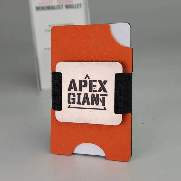 APEX GIANT Hunter Orange Wallet - Durable & Stylish for Outdoor Adventures, Hunting & Everyday Use