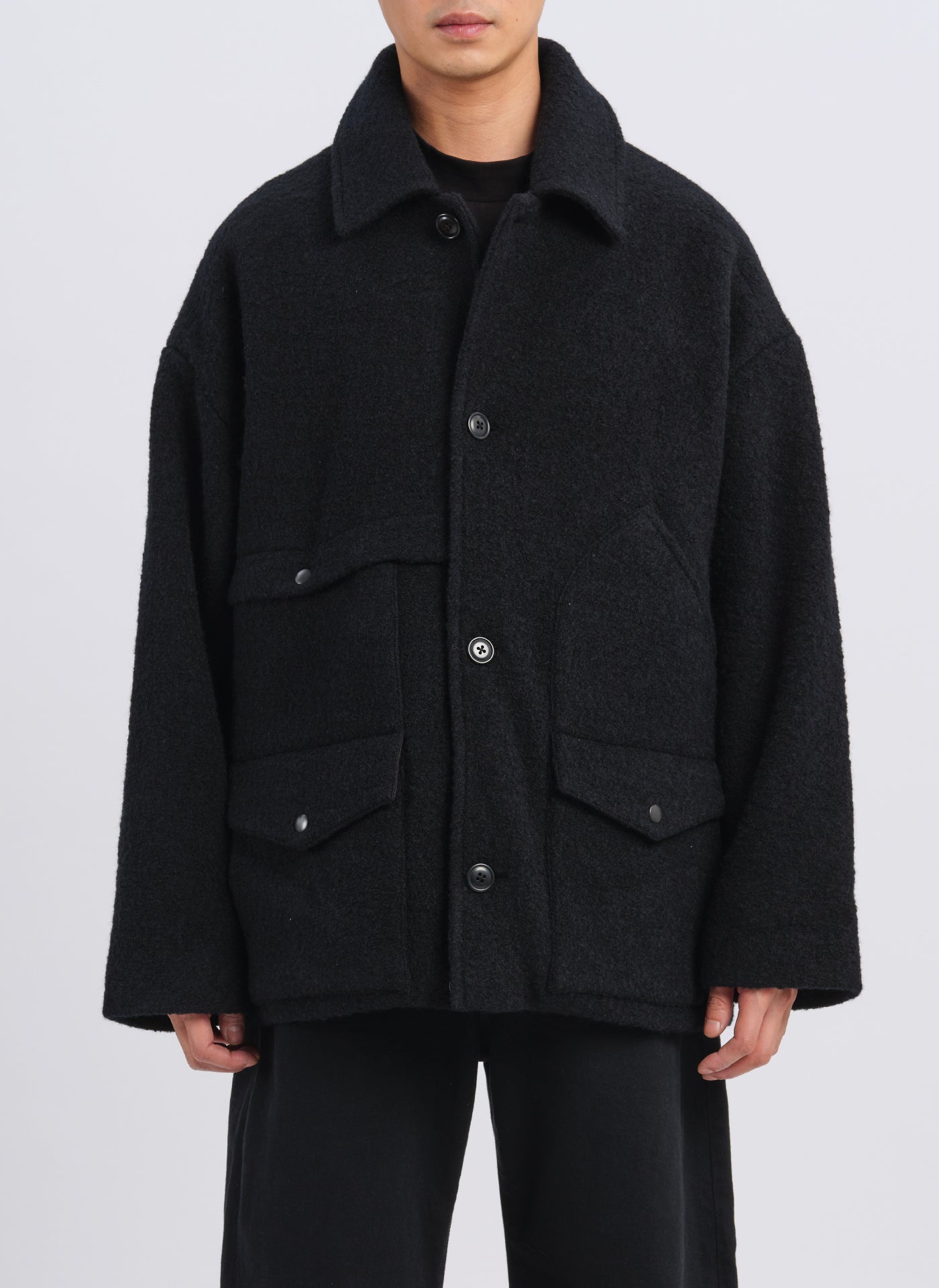 Boiled Wool Cruiser Jacket for Women - Warm Winter Coat with Zipper Closure, Cozy Outerwear for Hiking, Travel & Casual Wear