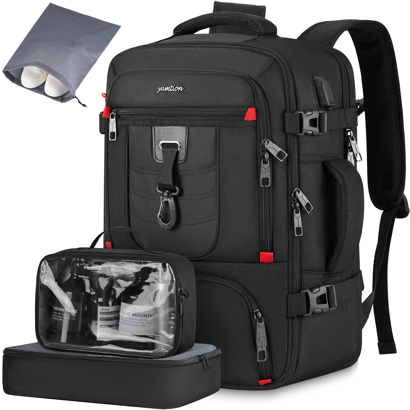 Carry On Travel Backpack for Men & Women - Airline Approved Laptop Backpack with 3 Packing Cubes, Weekender Bag & Mochila de Viaje - Perfect for Business Trips, College Commute & Weekend Getaways