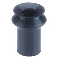 8mm NBR Bellows Vacuum Pads (2-Pack) - Black Rubber Suction Cups for Industrial Automation, Robotics & CNC Machinery - ZP08BN