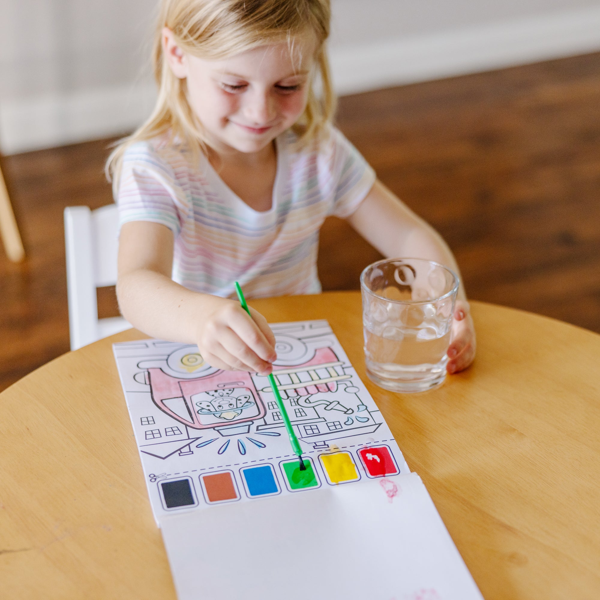 Paint With Water Vehicles Kit for Kids - Fun & Easy Watercolor Activity Set - Perfect for Travel, Birthday Gifts & Creative Play