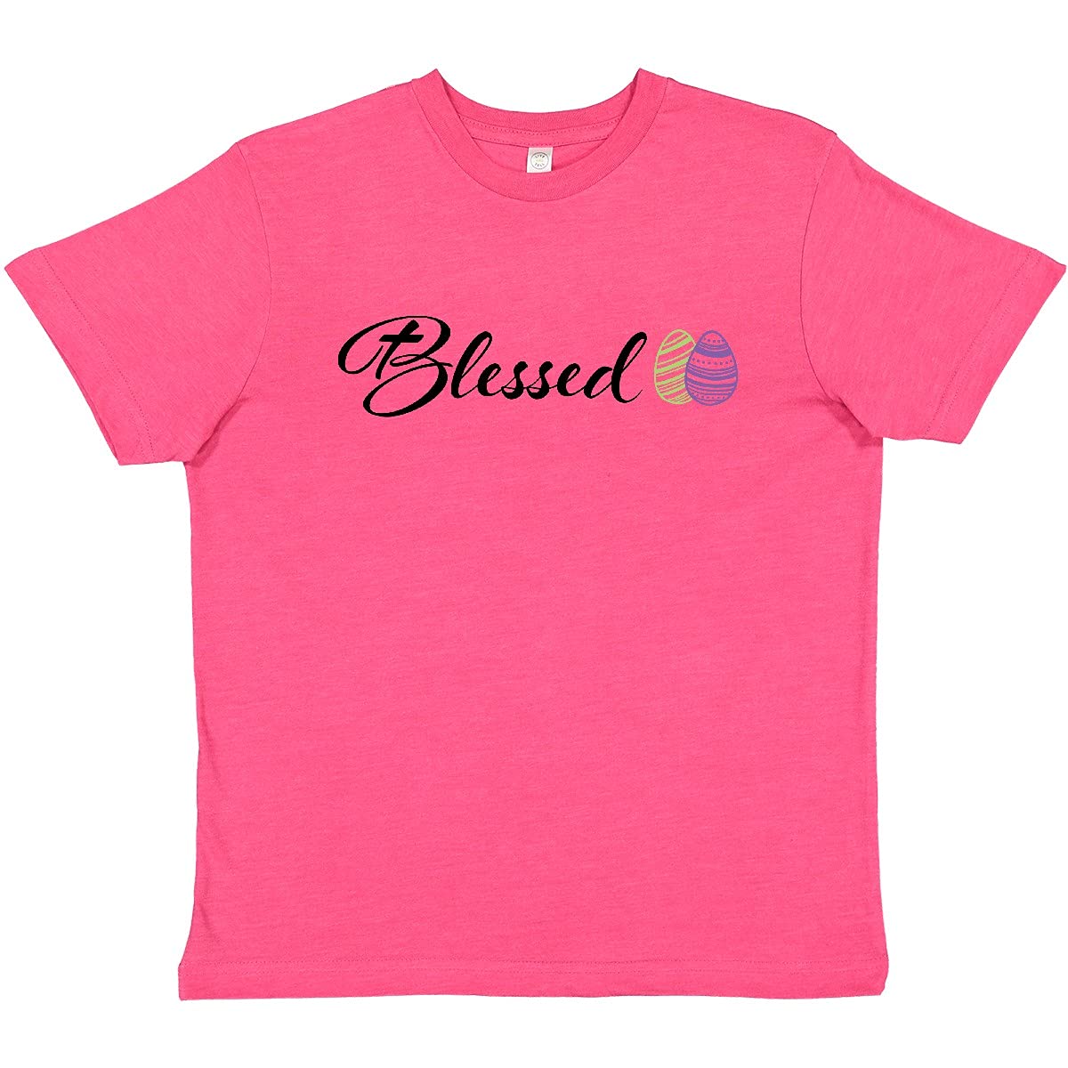 Easter Blessed T-Shirt with Green & Purple Eggs for Youth | Holiday Gift