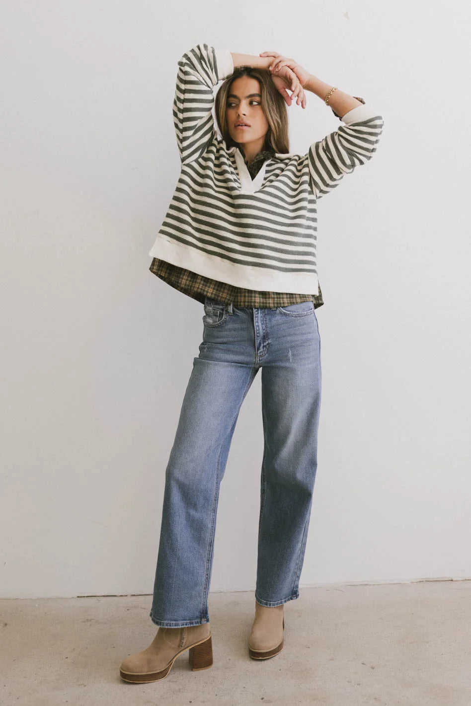 Harlen Striped Top for Women - Comfortable & Stylish T-Shirt - Casual & Everyday Wear - FINAL SALE - Perfect for Work, Outings & Relaxing at Home