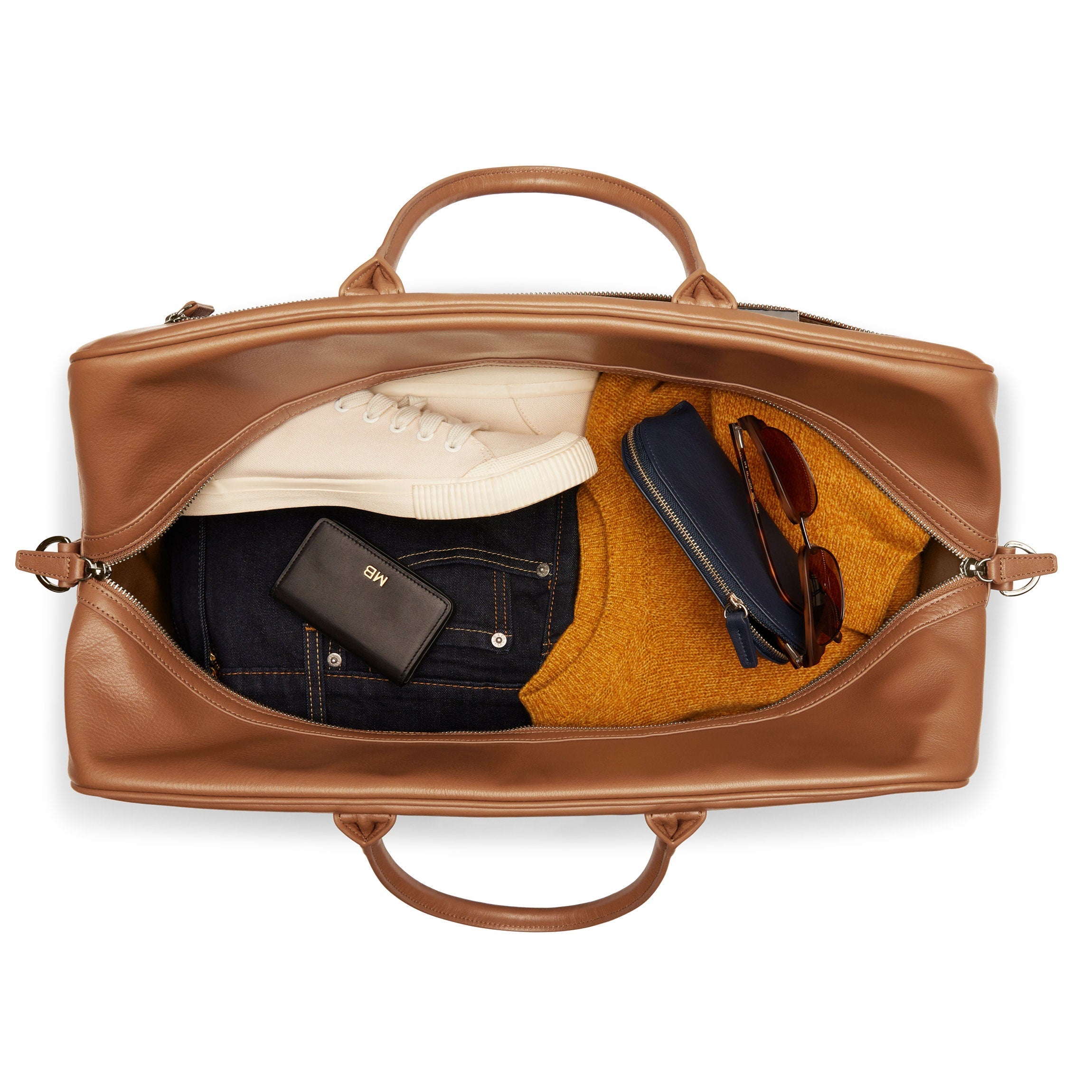 Premium Harwood Duffle Bag in Cognac Brown - Stylish Travel & Gym Bag for Men & Women - Perfect for Workouts, Weekend Getaways & Business Trips