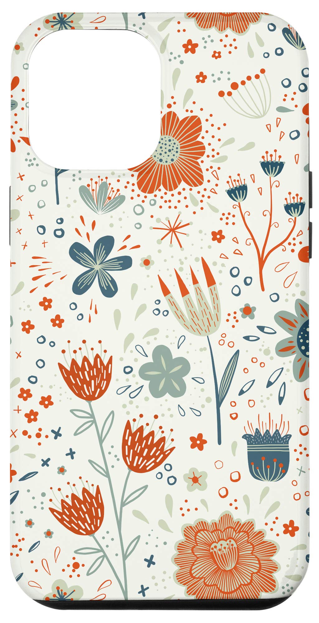 iPhone 12 Pro Max Case - Premium Wildflowers Botanic Design Protective Cover | Slim Fit, Shockproof & Scratch Resistant | Perfect for Daily Use, Travel & Outdoor Activities