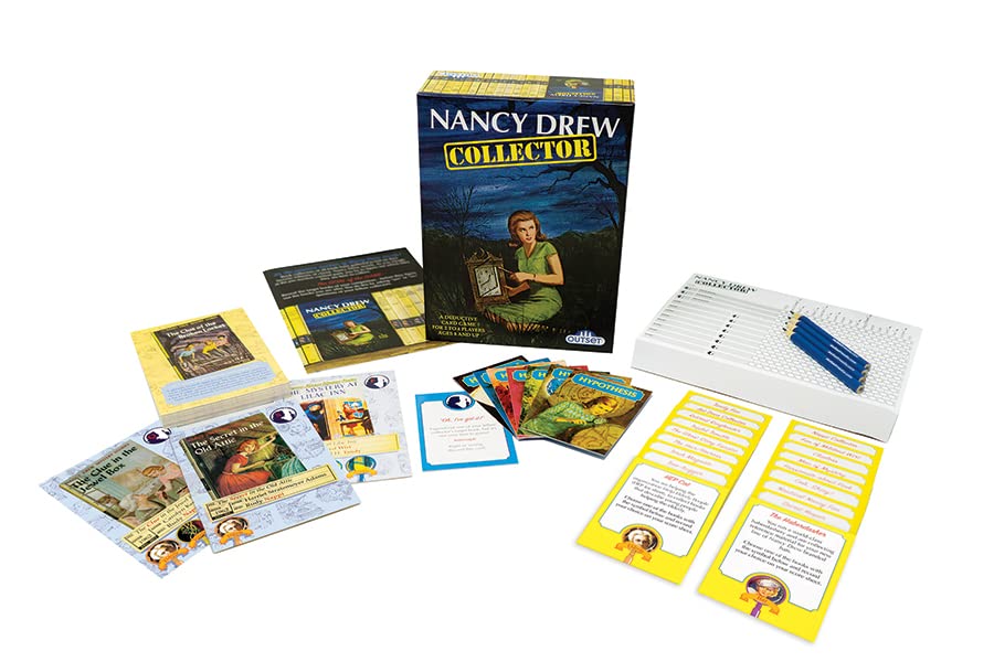 Nancy Drew Collector Card Game: Logic & Deduction for 2-4 Players, Ages 8+ by Outset - Perfect for Family Game Nights and Educational Fun