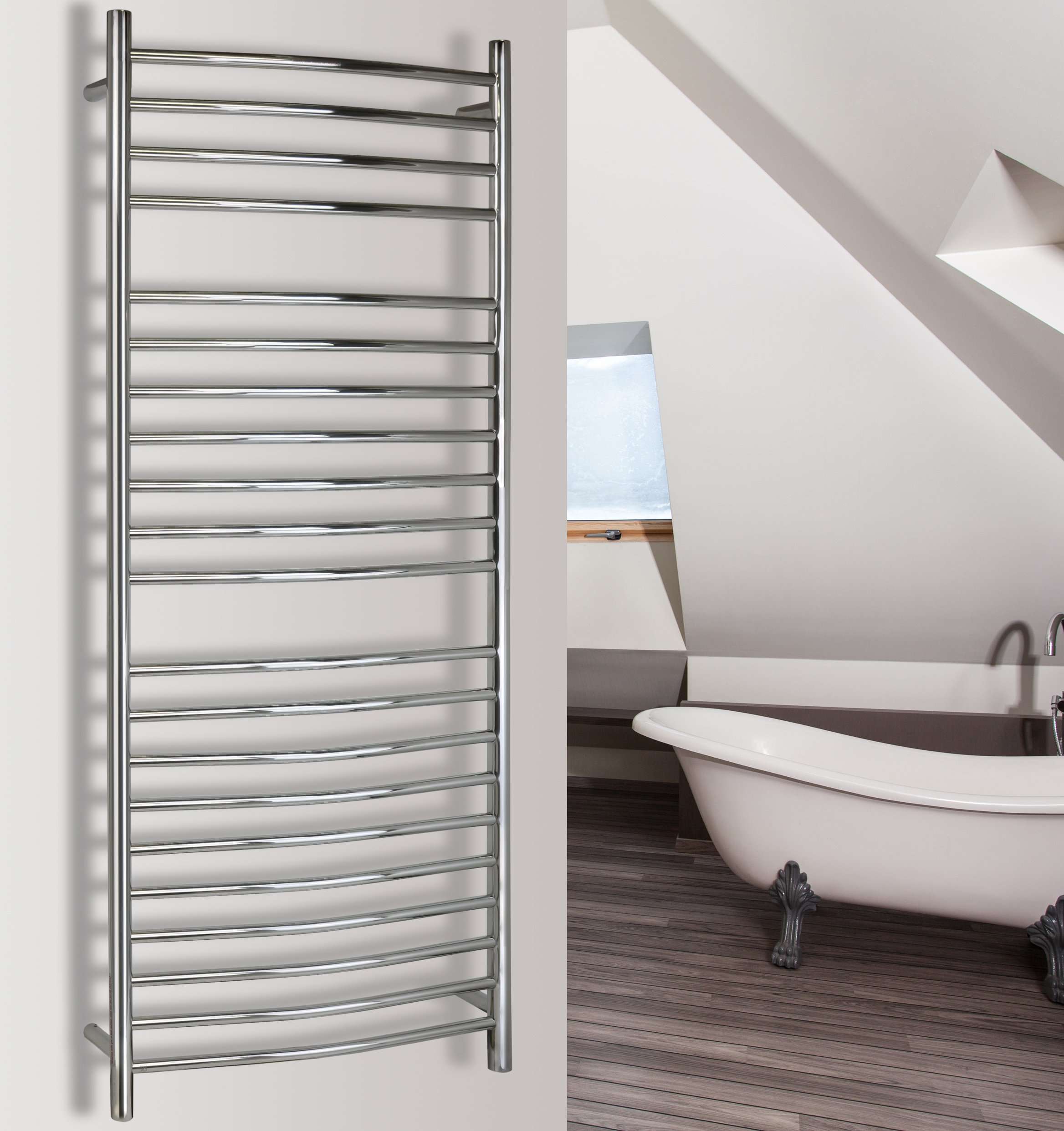 WarmlyYours Vida Hardwired Towel Warmer - 23.6