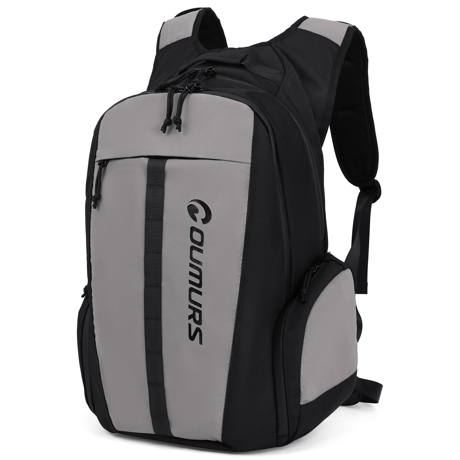 1680D Waterproof Motorcycle Reflective Backpack with Hydration Bladder Compartment - Durable Oxford Laptop Travel Backpack for Commuting, Cycling & Outdoor Adventures