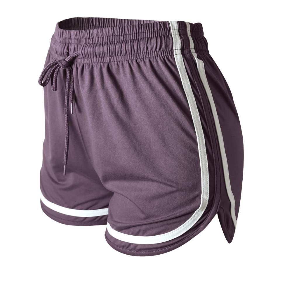 Women's Athletic Workout Shorts - Gym Yoga Running Fitness Sports Shorts for Women - Comfortable Lounge Short Pants for Exercise, Yoga & Casual Wear