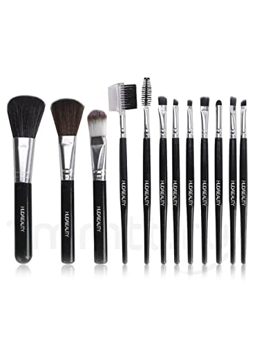 DD Retails 12Pcs Professional Makeup Brush Set - Soft Synthetic Bristles Cosmetic Brushes for Foundation, Blending, Eyeshadow & Contouring | Perfect for Makeup Artists, Beginners & Travel Beauty Kits