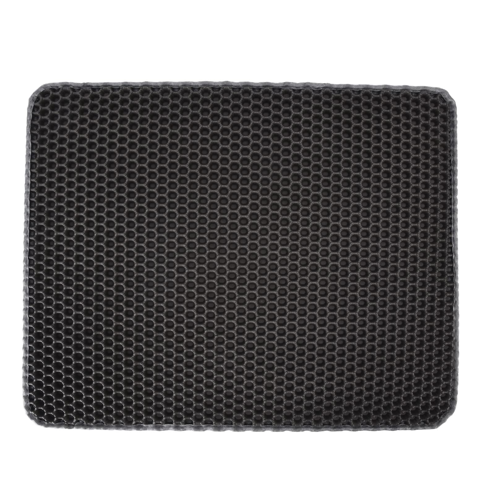 Easy Clean Cat Litter Mat - Non-Slip Waterproof Litter Box Mat for Less Mess & Waste (Grey) | Perfect for Indoor Cat Litter Box & Kitty Litter Trays