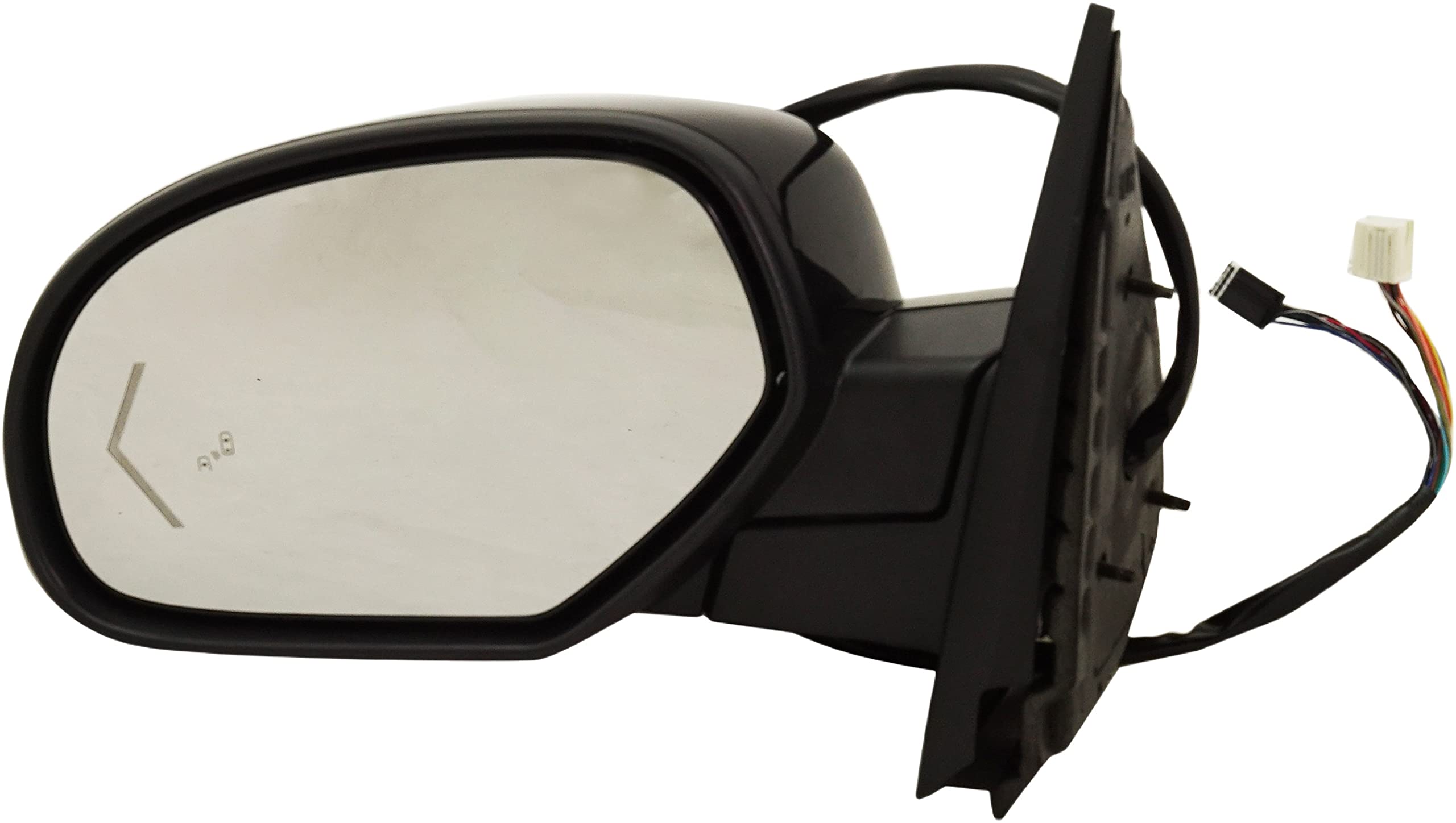 Garage-Pro Power Folding Heated Side Mirror with Memory, Puddle Light & BSD in Glass - Compatible with 2007-2014 Chevy Tahoe, Suburban 1500 & GMC Yukon (Left Side, Non-Tow) | Perfect for Winter Driving & Nighttime Safety