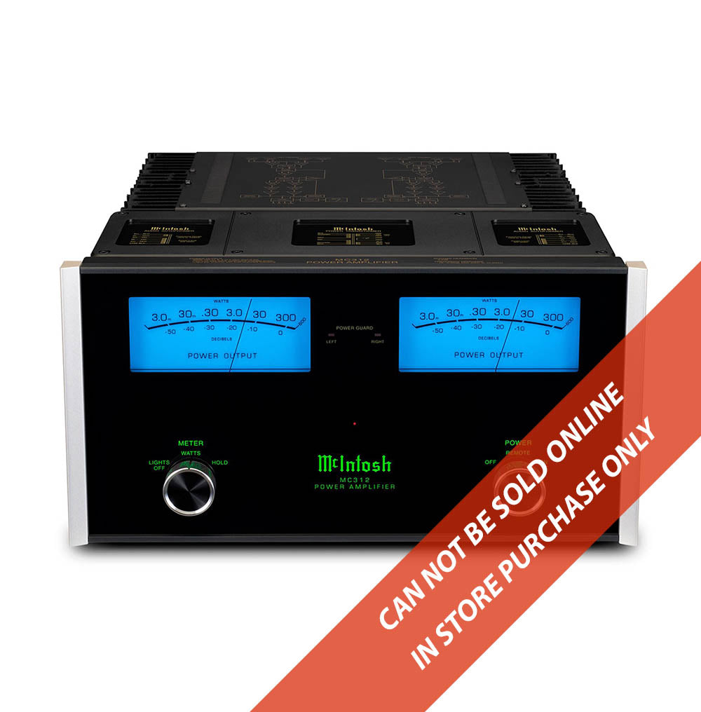 McIntosh MC312 600W Power Amplifier - High-Performance Audio for Home Theater & Stereo Systems | Perfect for Audiophiles & Music Enthusiasts