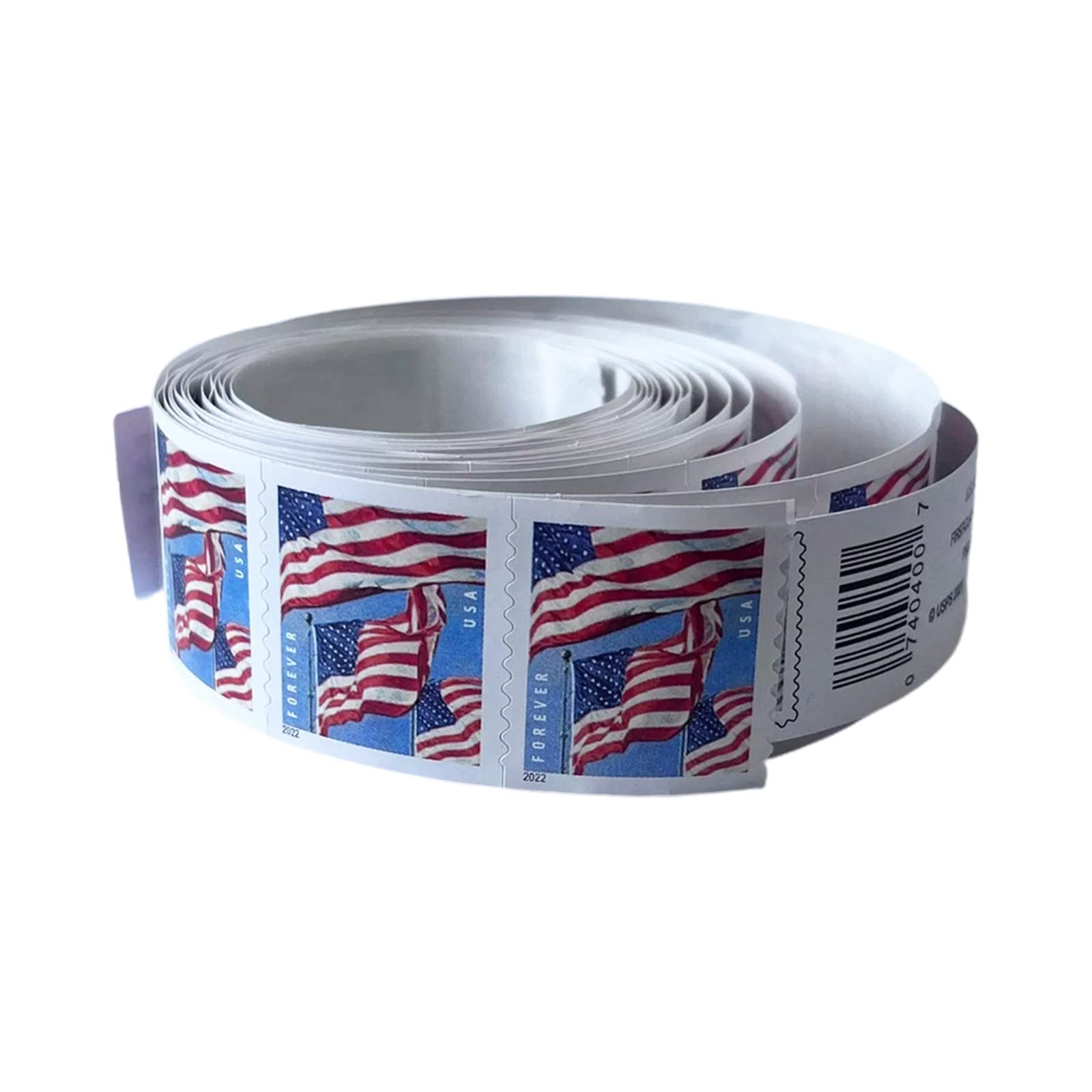USA Forever Stamps Stickers - American Flag Decals for Sports, Games & Patriotic Events | Waterproof & Durable US Flag Stickers for Mail, Scrapbooking & DIY Crafts