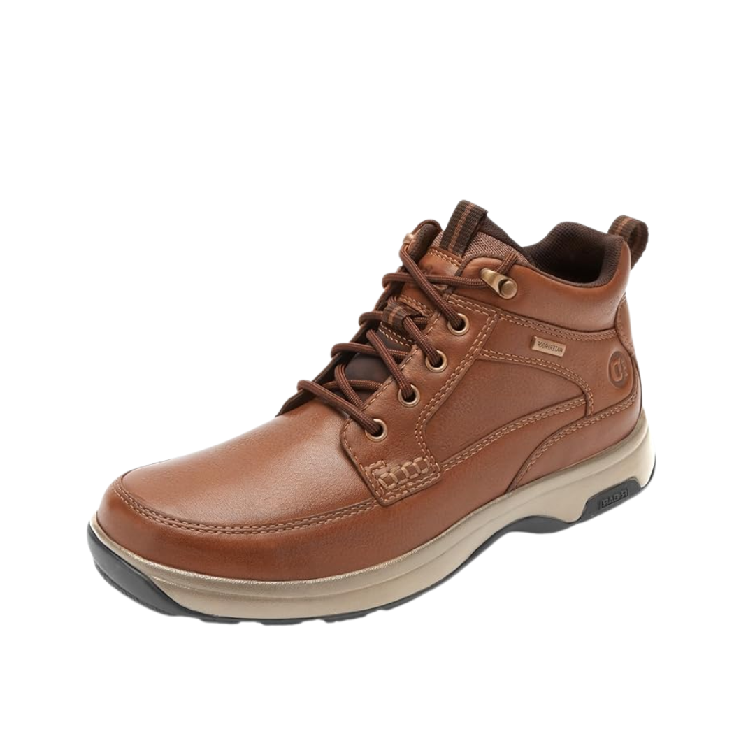 Men's 8000 Waterproof Mid Boots - Tan Hiking Shoes (D Width) for Outdoor Adventures & Winter Walking