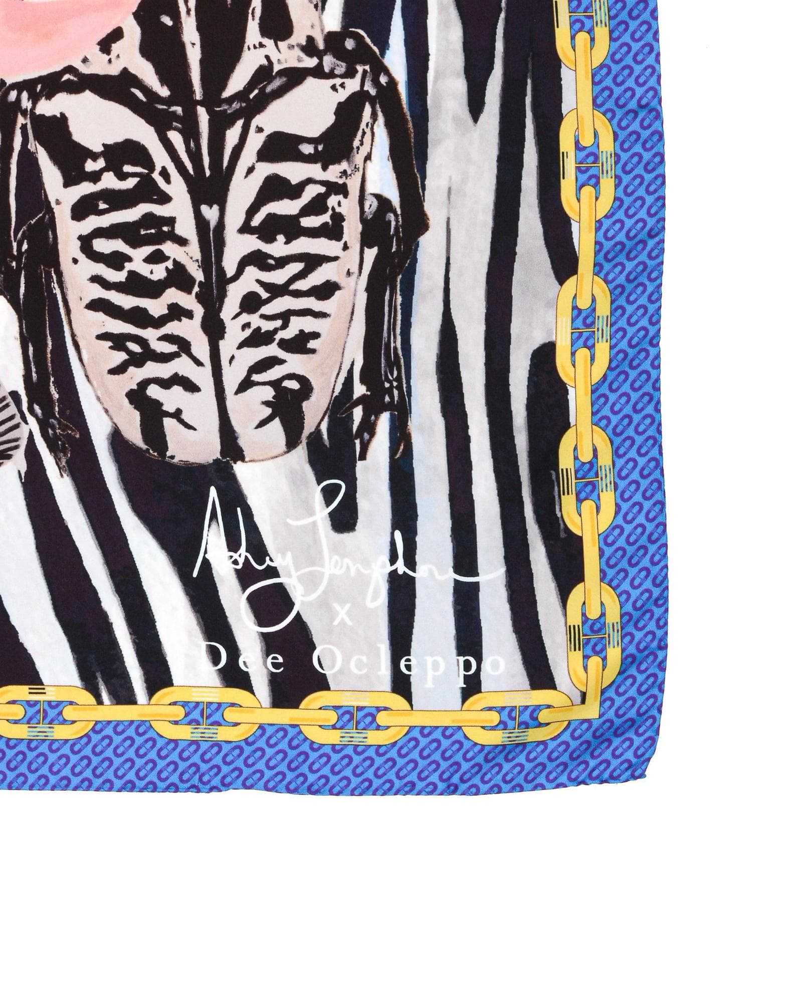 Stylish Blue Zebra Print Silk Scarf - Lightweight Fashion Accessory for Women | Perfect for Parties, Weddings & Everyday Elegance