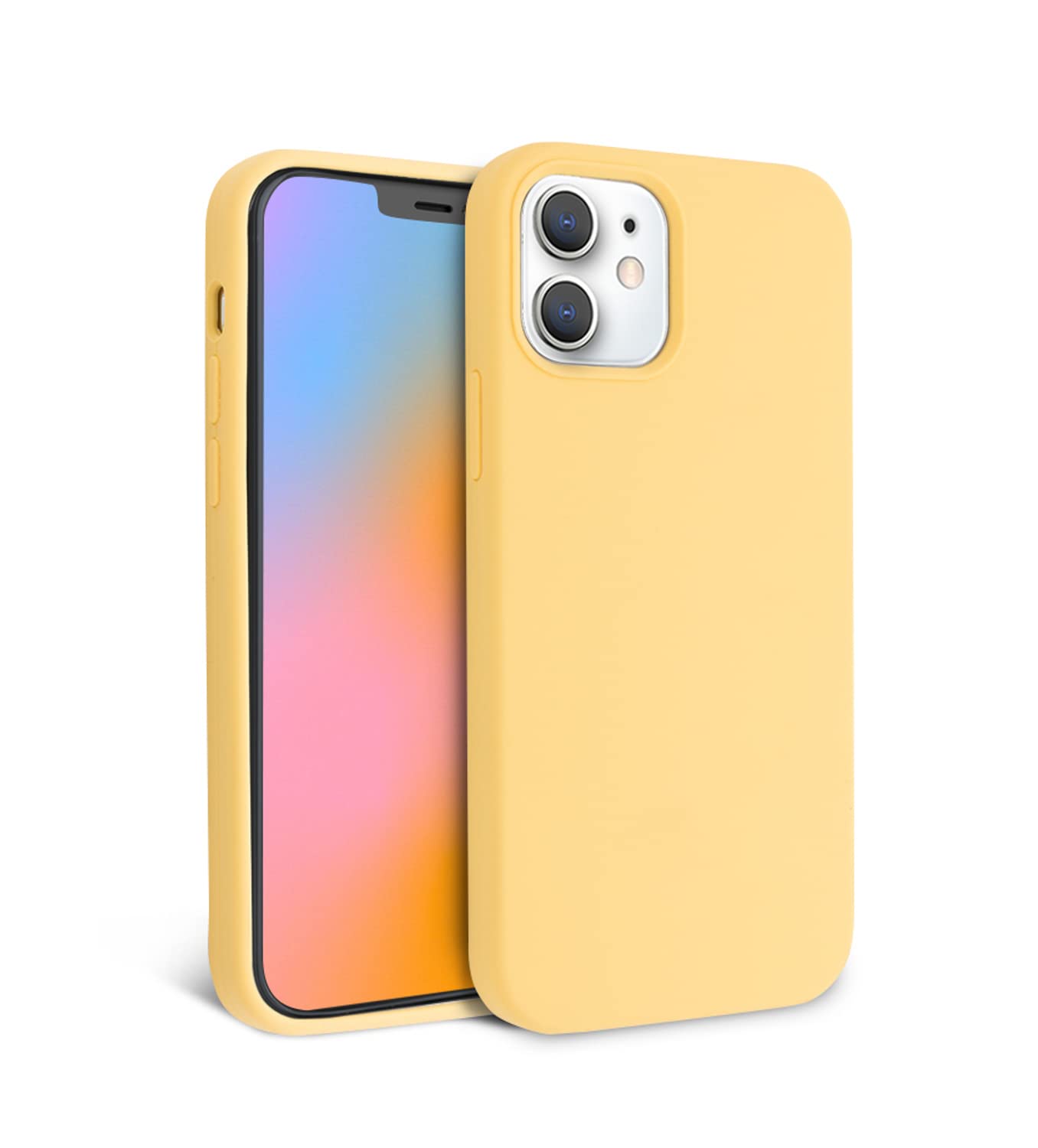 Pastel Yellow iPhone 11 Case - Liquid Silicone Shockproof Cover with Wireless Charging | 360° Protection for Everyday Use, Travel & Outdoor Activities
