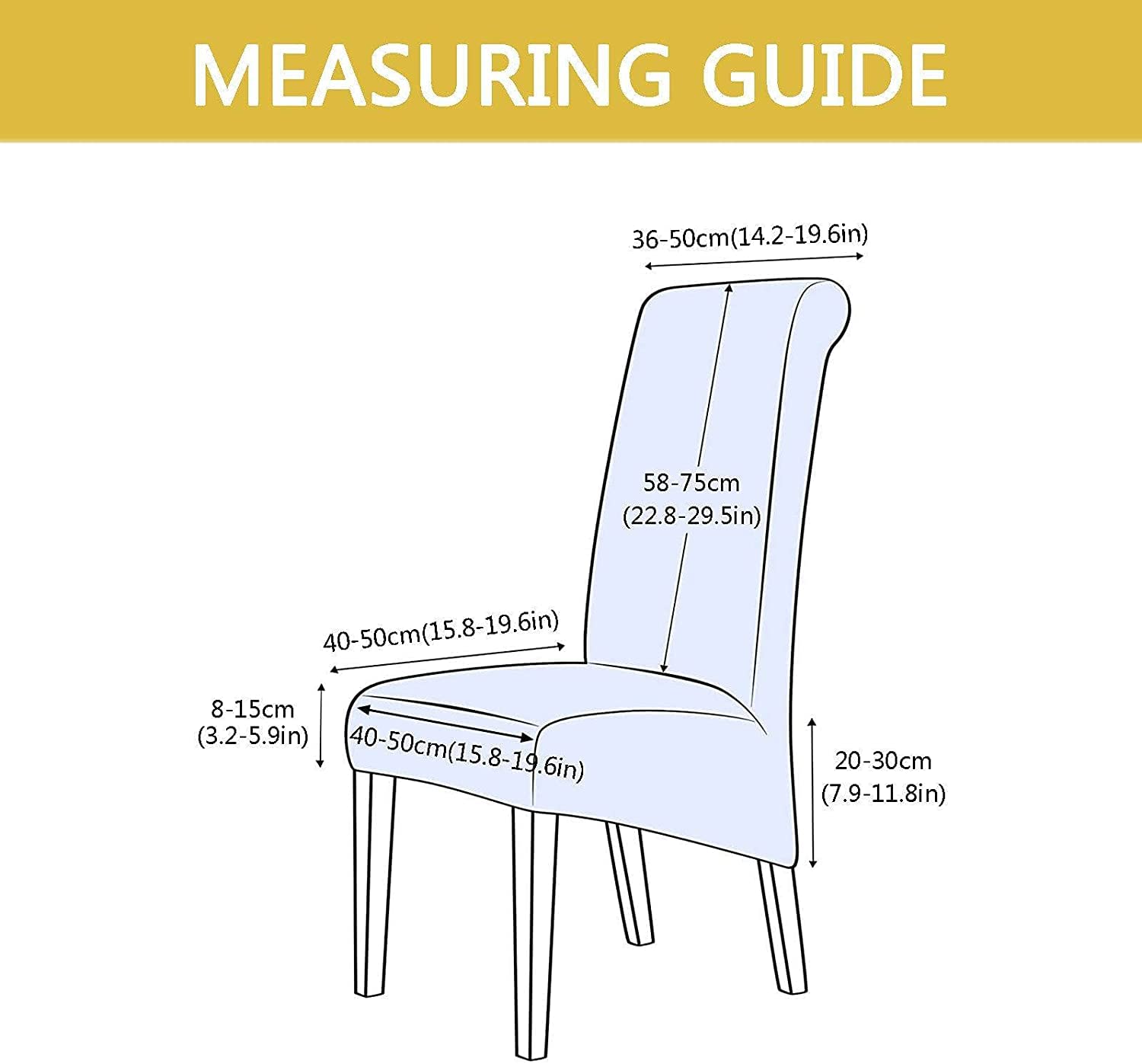 Stretch Velvet Chair Slipcovers - Soft Elastic Universal Dining Chair Protector Set of 6 - Washable & Removable Light Gray Covers for Dining Room - Perfect for Home, Office, Restaurant & Event Decor