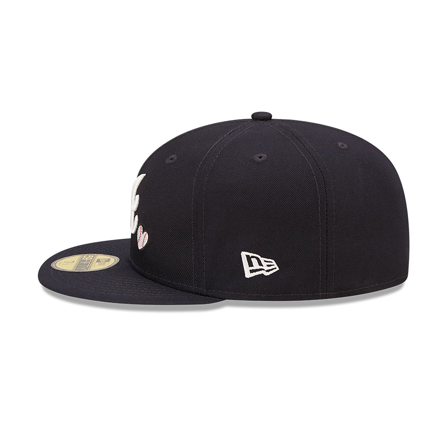 Atlanta Braves 1995 World Series Team Navy Blue 59FIFTY Fitted Hat for Men - Perfect for Baseball Games, Sports Events & Braves Fan Collection