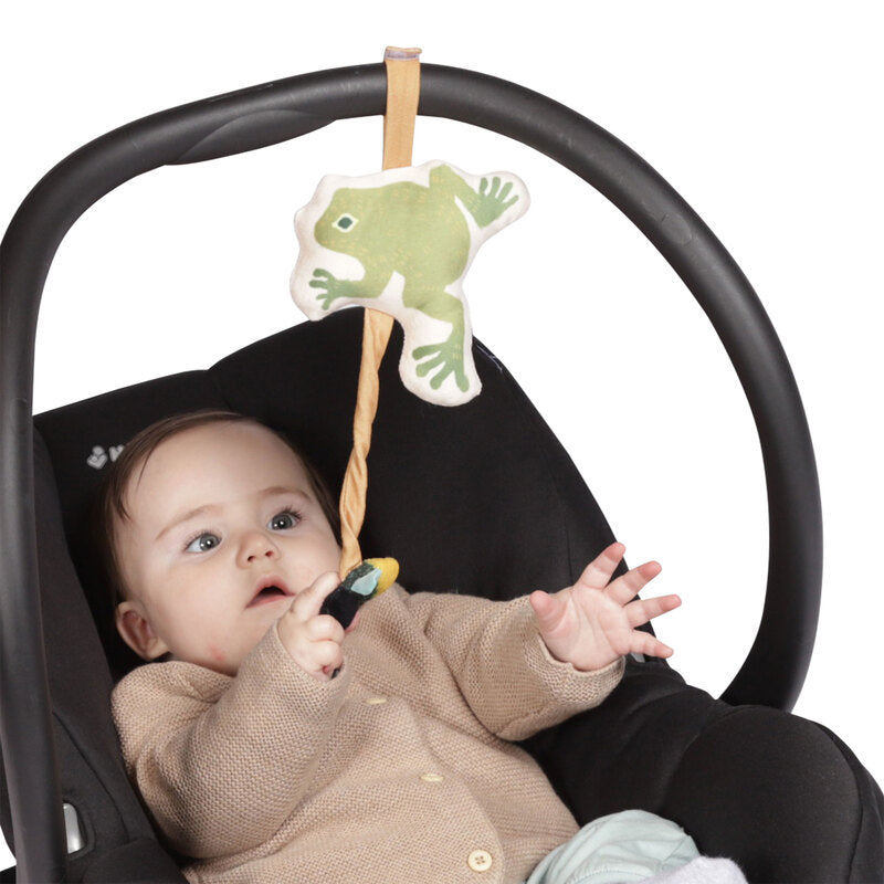 Firefly Frog Baby Travel Toy - Soft & Lightweight Take-Along Plush for Infants & Toddlers - Perfect for Strollers, Car Seats & On-The-Go Playtime