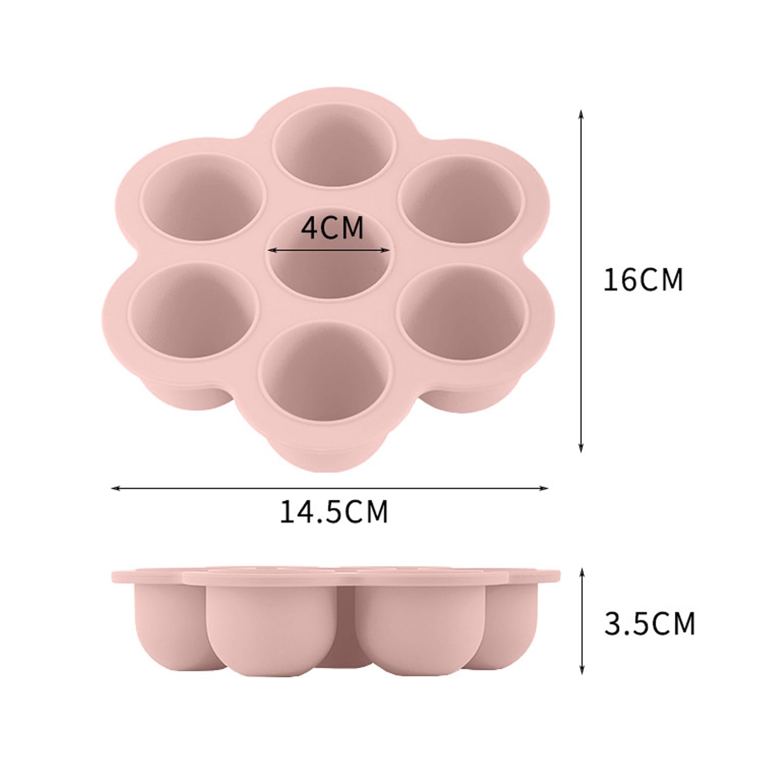 GNAUMORE Silicone Baby Food Storage Containers with Lids - BPA-Free Freezer Trays for Breast Milk, Puree & Snacks - Perfect for Meal Prep, Baby Led Weaning & Organizing Fridge