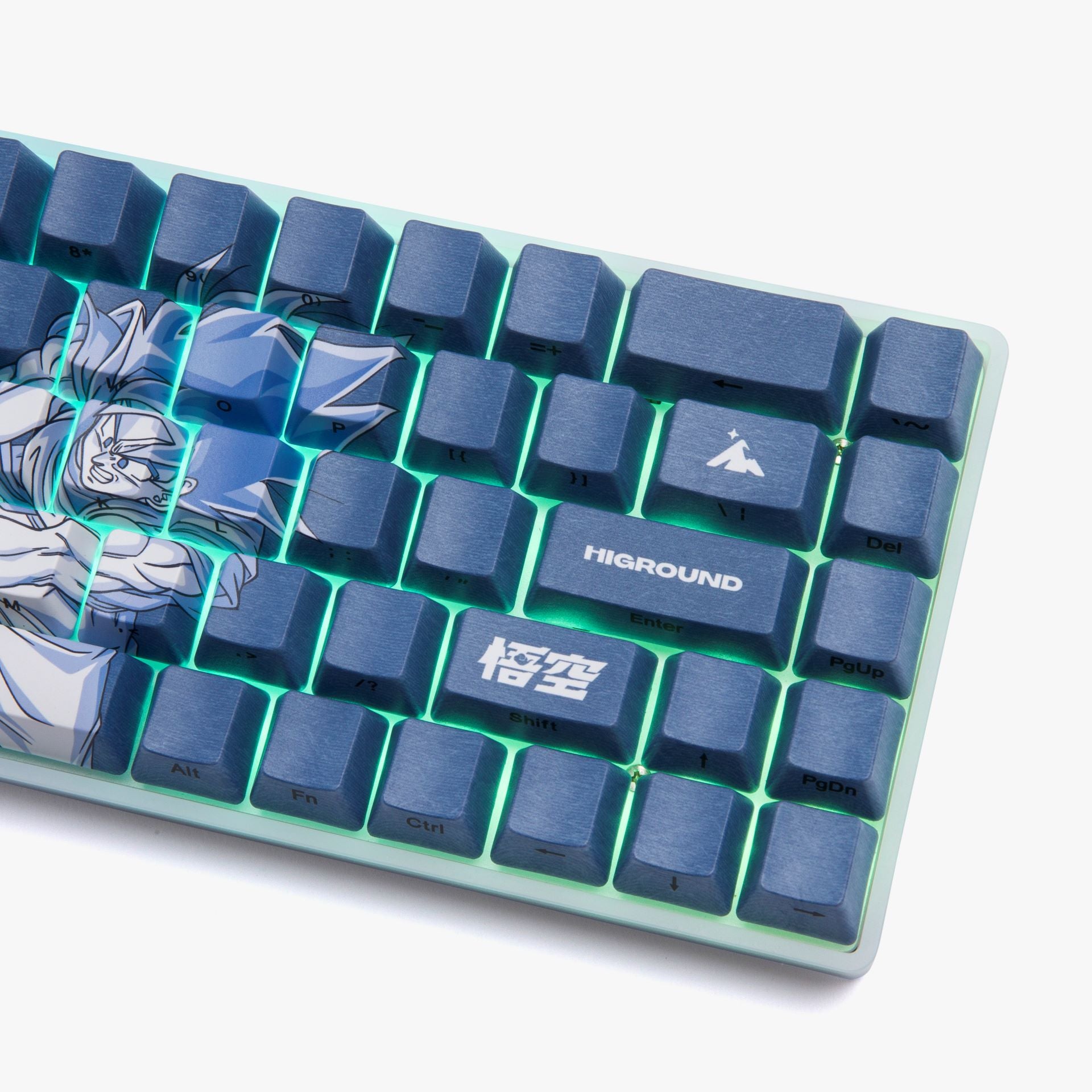 DBZ x HG Basecamp 65 Mechanical Keyboard - Goku Themed Custom Gaming Keyboard with RGB Backlight | Perfect for Anime Fans, Esports & Office Work