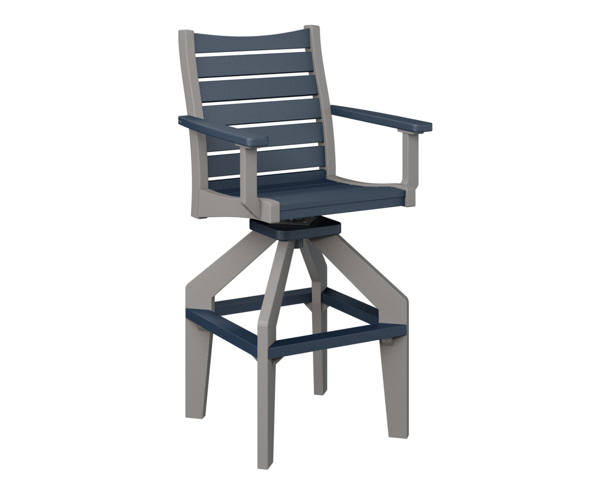 Berlin Gardens Bristol Swivel XT Chair - Heavy Duty Outdoor Patio Dining Chair with 360° Rotation, Weather-Resistant & Comfortable - Perfect for Backyard, Deck, Garden, and Poolside Relaxation